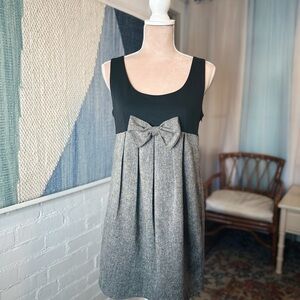 Twenty-One Cocktail Dress Black and Gray with Bow Accent